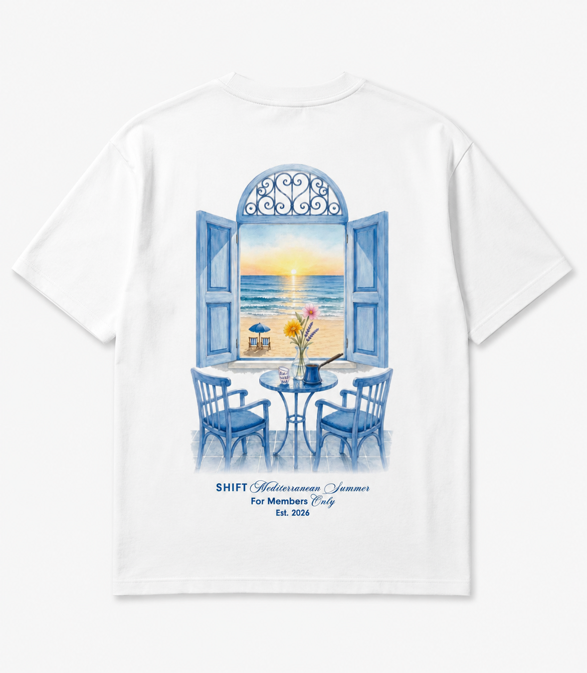 Mediterranean Summer Tee (White)